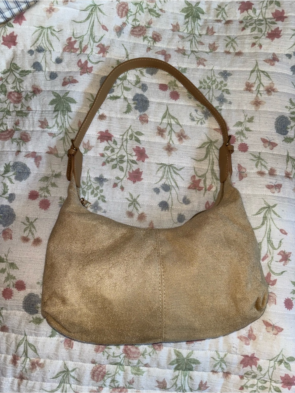 Tan Shoulder Bag with Strap
